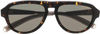Dita Eyewear Lancier DLS706 pilot-frame sunglasses - unisex - Acetate - 47 - Brown