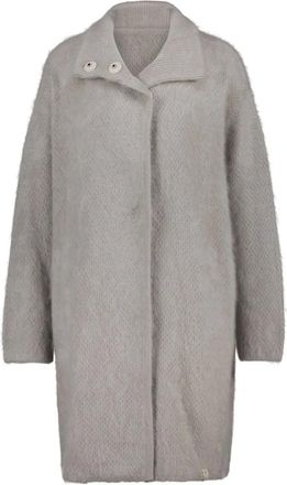 Henry Christ Cappotto in Maglia di Cashmere Spazzolato - - Knitwear - Donna - Grigio - M