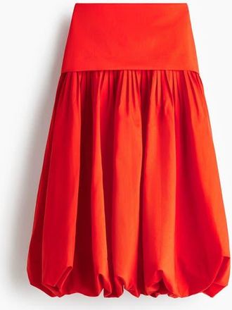 H&M Midi Balloon Skirt in Bright Red at Nordstrom, Size 16