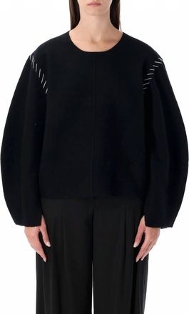 The Garment Oslo Stitching-Detail Sweater In Black