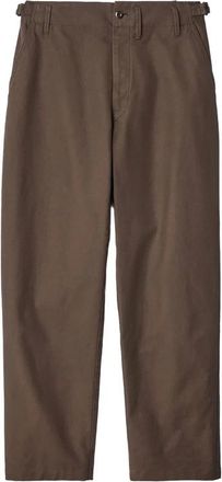 Christophe Lemaire Pantalones de corte c&oacute;nico - Trousers - Hombre - Marr&oacute;n - XL