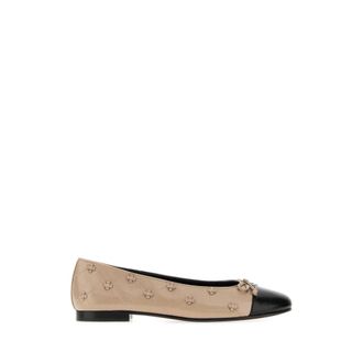 Tory Burch Bailarina plana con nudo de conejo y puntera reforzada - Shoes - Mujer - Gris - 37 1/2 EU