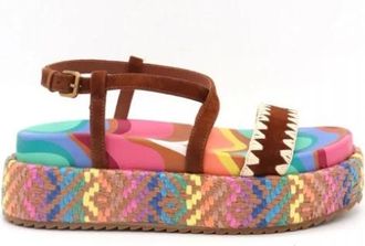 Kurt Geiger Chelsea Flatform Sandal - Dames - Sandalen - Veelkleurig - 39 EU - Leer - Schoenen