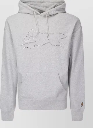 Icecream crystal embellished cotton hoodie