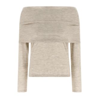 Max Mara Lichtgewicht Kasjmier Trui - Dames - Cashmere truien - Beige - XL - Kasjmier - Truien & Vesten