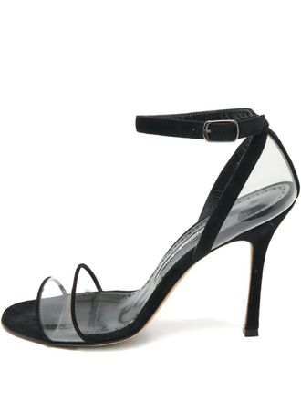 Manolo Blahnik Sandalen met enkelbandje - Wit