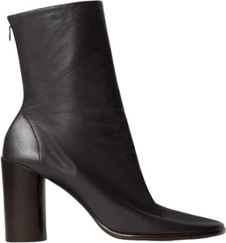 Christophe Lemaire Schoenen, Dames, Bruin, 39 EU, Leer, Glove Enkellaarzen 80