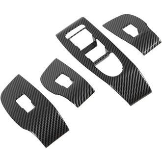 OEM 4 Piezas De Fibra De Carbono Para Interruptores De Puerta Y Ventana, Reemplazo De Embellecedores Para Modelos Hatchback Y Sedan Cx30