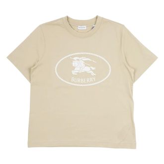 Burberry T-Shirts, female, Beige, Size: M Frankie T-Shirt