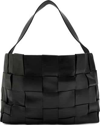 St.Agni large woven tote bag - Zwart