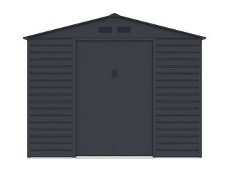 VENTE-UNIQUE.COM Cobertizo de jard&iacute;n metal gris antracita