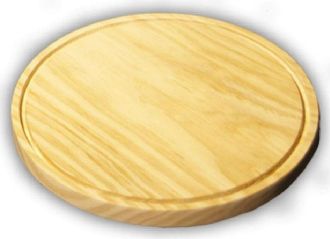 Trade Shop Trade Shop - Piatto Rotondo Per Pizza Diametro 28 Cm Tagliere In Legno Accessori Da Cucina