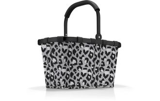 Reisenthel Einkaufskorb REISENTHEL Carrybag, Damen, grau (grau, schwarz, wei&szlig;), Polyester, Einkaufsk&ouml;rbe Einkaufskorb, Aus recyceltem Material