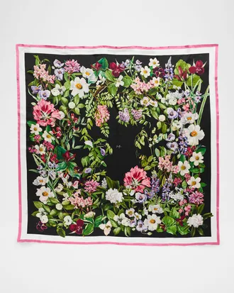 St. Piece Brittany Double-Sided Large Square Silk Scarf