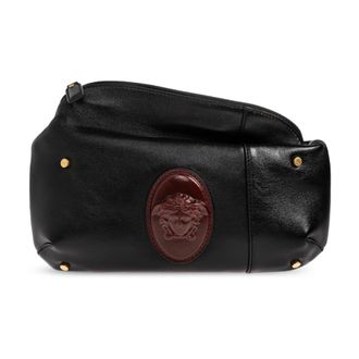 Versace Lou Small Nappa Belt Bag - Heren - Heuptassen - Zwart - ONE Size - Leer - Tassen