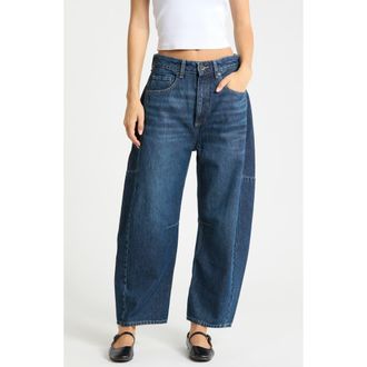 Rag & Bone Chase High Rise Crop Barrel Leg Jeans in Grafton at Nordstrom Rack, Size 34