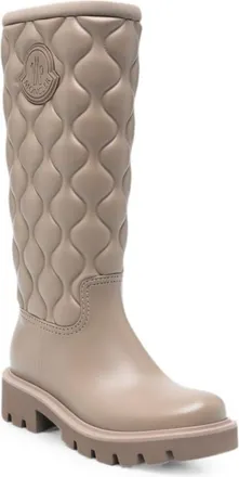 Moncler Beige Quilted Boots