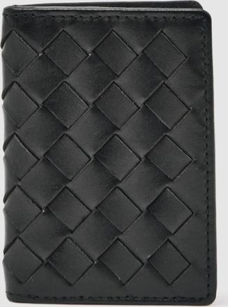 Reiss Black Leather Large Lattice-effect Cardholder