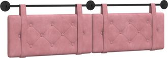 vidaXL Cabecero Colgante Rosa Terciopelo Vidaxl