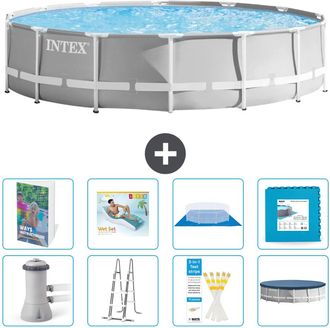 Intex Piscina Prism Frame Redonda - 427x107 Cm - 9-piezas S651