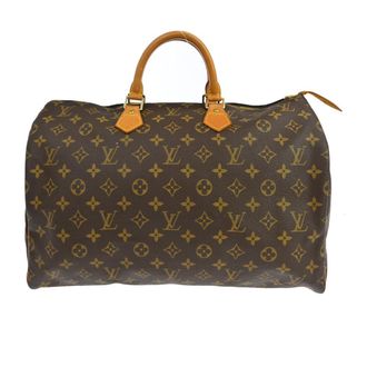Louis Vuitton Speedy Handbag Monogram Canvas Brown Canvas Handbag (Pre-Owned)
