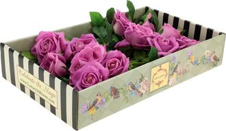 Mark Roberts Luscious Garden Rose Natural Touch, Box of 6 in Lavender at Nordstrom