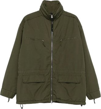 Aspesi zip-up flap-pocket jacket - Green