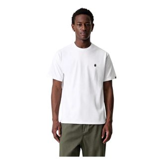 A Bathing Ape One Point Tee - Heren - T-shirts - Wit - L - Katoen - Tops