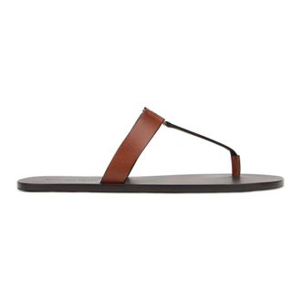 Saint Laurent Flip Flops, female, Brown, Size: 10 US Babylone Slide