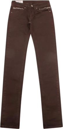Dondup Bruine Denim Broek Gemaakt in Itali&euml; - Dames - Regular Fit Jeans - Bruin - W25 - Denim - Jeans