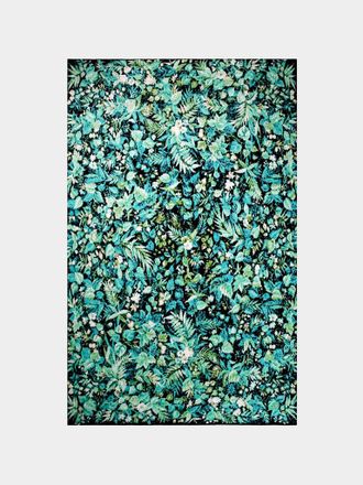 Saved New York Ferns Cashmere Throw (72in/1.8m)