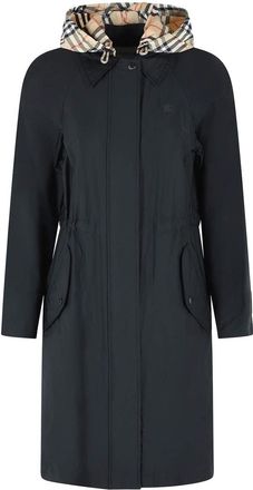 Burberry Newbury Black Polyamide Blend Parka
