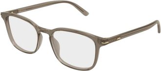 Gucci Glasses, male, Brown, Size: 52 MM Rectangular Optical Frame