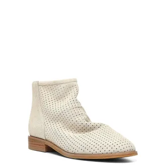 NYDJ Cailian Boots Womens Sand Leather Round Toe Ankle Bootie HTAT1737