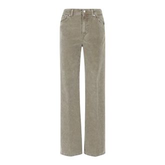 Dondup Amber Straight Trousers - female - Dondup - Straight Trousers - Green - W29 - Trousers