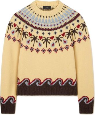 Alanui Yellow Crew Neck Sweater