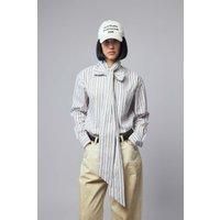 Acne Studios Striped Blouse with Scarf