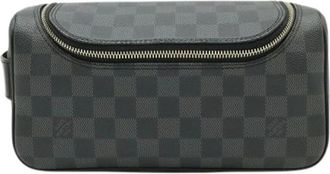Louis Vuitton Pre-owned Damier Graphite Toiletry Pouch - Dames - Vintage Clutch - Zwart - ONE Size - Vintage