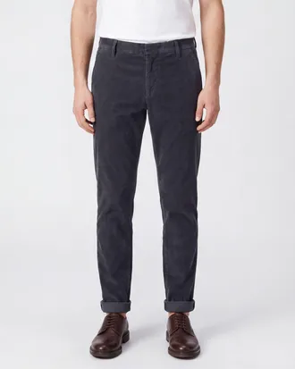 Dondup Pantaloni chino Gaubert slim fit in velluto a coste