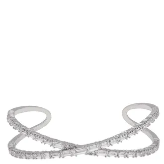 Swarovski Hyperbola Cuff Rhodium Shiny White