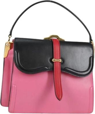 Prada Pre-owned Vintage Handtas - Dames - Vintage Handtas - Roze - ONE Size - Leer - Vintage