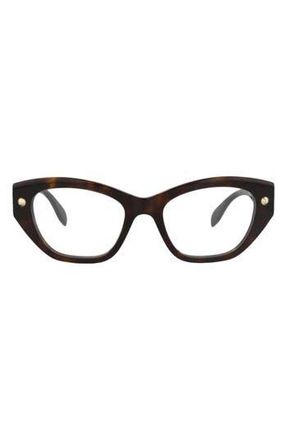 McQ by Alexander McQueen Optical Glasses in Havana Havana Transparent at Nordstrom Rack