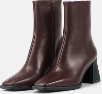 Vagabond Womens Vagabond Shoemakers Hedda Boots Red Leather Ankle Bootie HAWK2438
