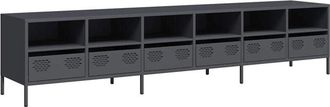 vidaXL Vidaxl - tv Cabinet Anthracite 202x39x43.5 cm Cold-rolled Steel