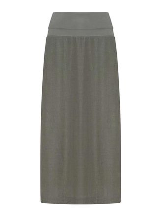 Transit Par-Such Midi Skirt In Linen Blend