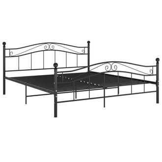 Berkfield Home Bed Frame Black Metal 140x200 cm