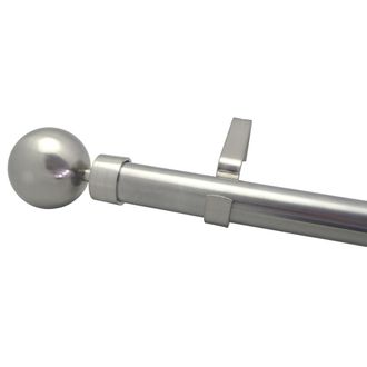 CESSOT DECORATION Uitschuifbare gordijnroede met bol, 120/210 cm