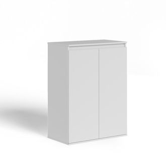 Vicco C&oacute;moda Claus, Blanco, 74 X 99.6 Cm Con 2 Puertas