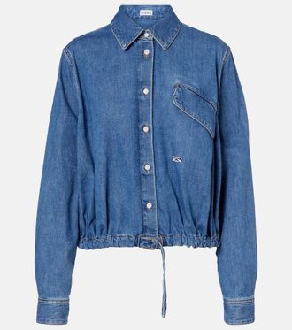 Loewe Camisa Double L de denim