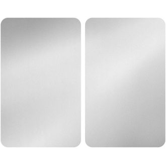 WENKO Placas Cobertoras De Vidrio Universales Plata, 2 Uds